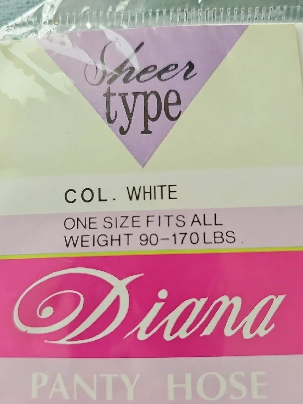 3 Pair Of Panty Hose. New In Pkg. One Size 90- 170 Lbs.2 Are Queentex 1 Is Diana
